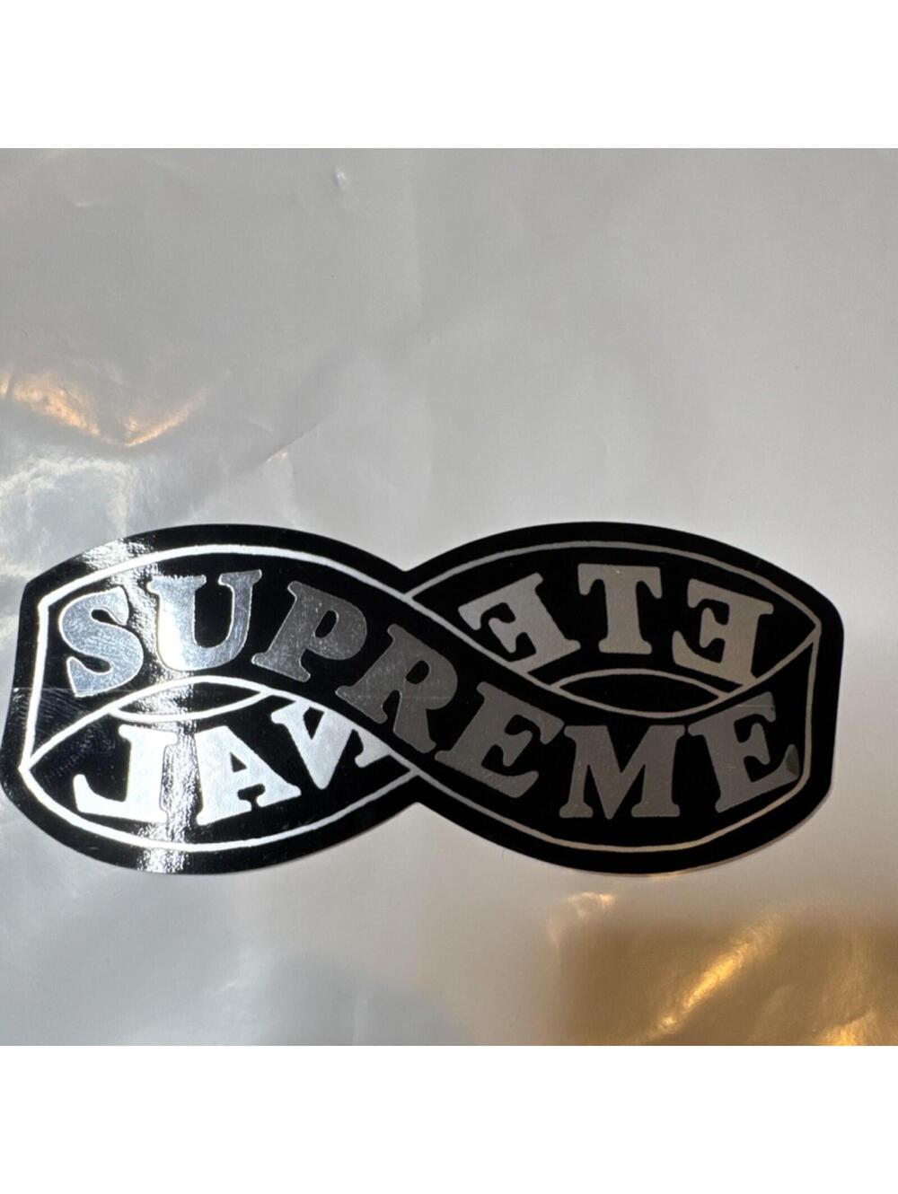 Supreme Eternal Ribbon Black Skateboard Sticker Decal 6 Inch Design